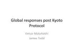 Global responses post Kyoto Protocol - slide 1