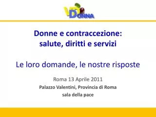 donne e contraccezione salute diritti e servizi le loro domande le nostre risposte