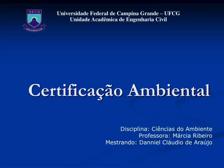 certifica o ambiental