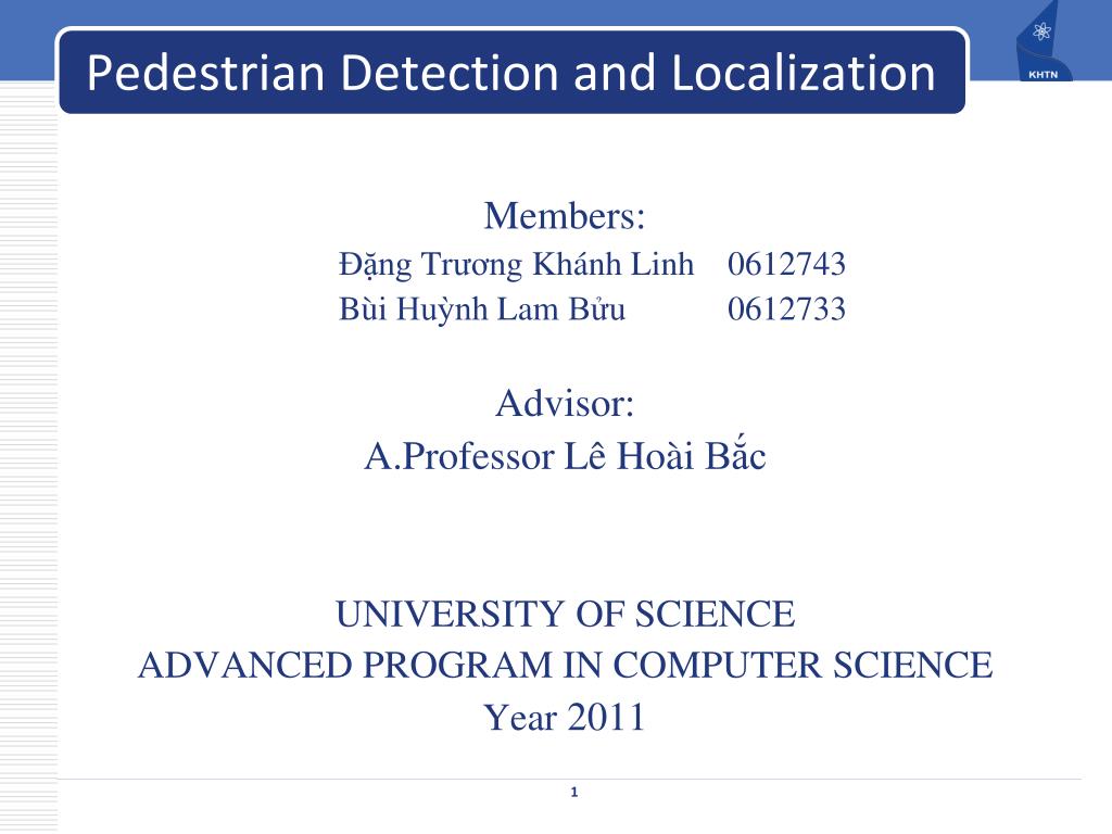 PPT - Pedestrian Detection and Localization PowerPoint Presentation ...
