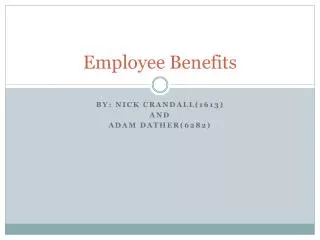 Employee Benefits