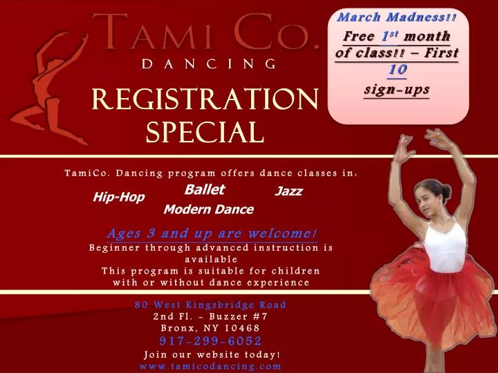 registration special