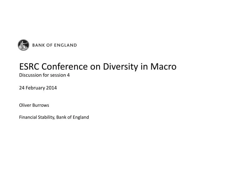 esrc conference on diversity in macro