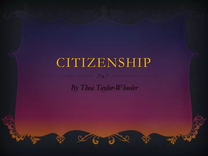 citizenship