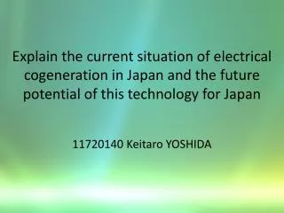 11720140 Keitaro YOSHIDA