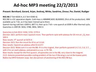 Ad-hoc MP3 meeting 22/2/2013
