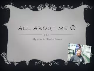 All about me ?