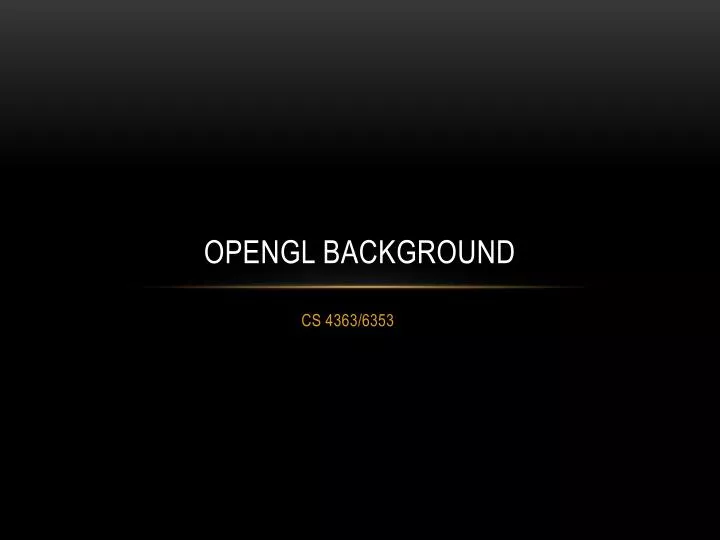 opengl background