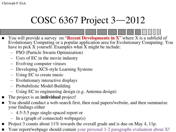cosc 6367 project 3 2012