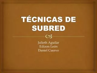 t cnicas de subred
