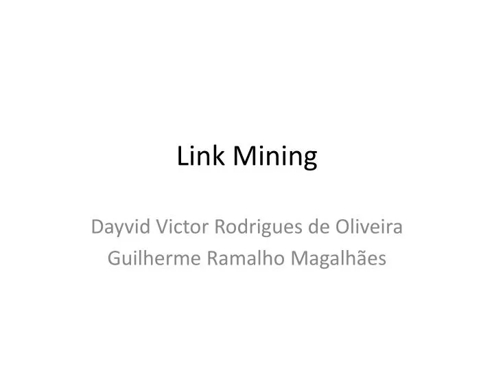 link mining