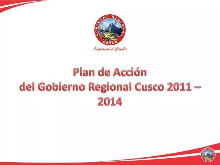 plan de acci n del gobierno regional cusco 2011 2014