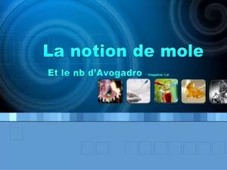 la notion de mole