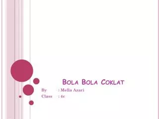 bola bola coklat