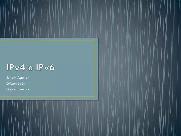 ipv4 e ipv6