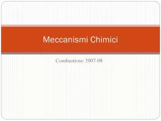 meccanismi chimici