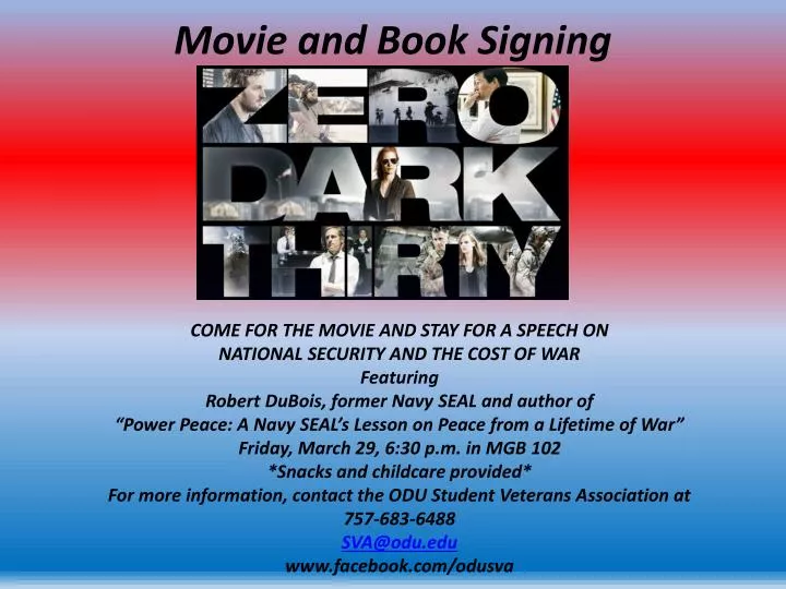 movie and book signing