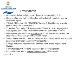 til veilederen