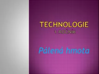 technologie 1 ro n k