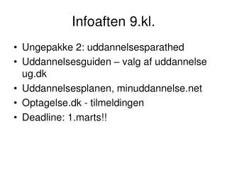 infoaften 9 kl