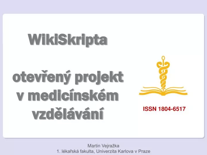 wikiskripta otev en projekt v medic nsk m vzd l v n
