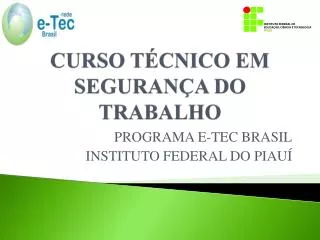 curso t cnico em seguran a do trabalho