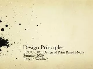 Design Principles