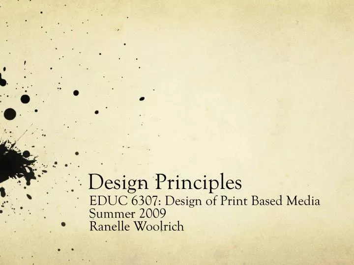 design principles