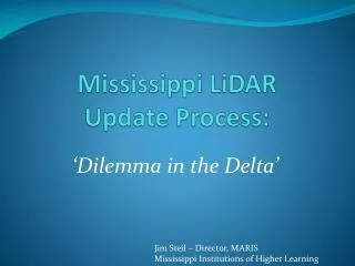 Mississippi LiDAR Update Process: