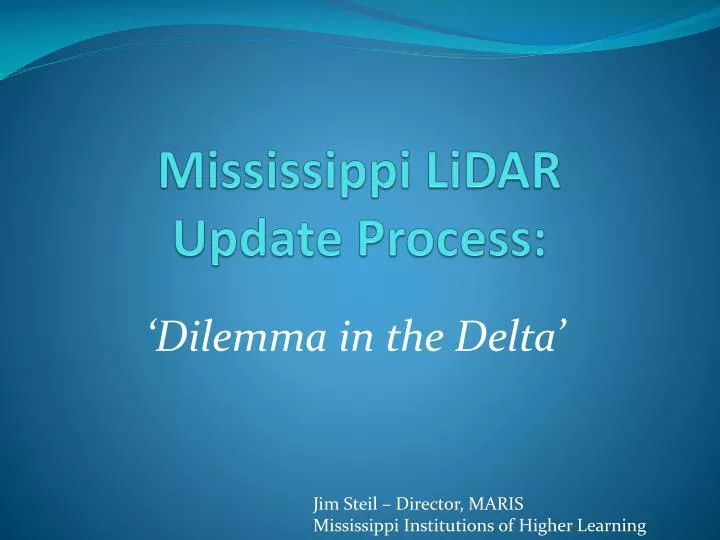 mississippi lidar update process