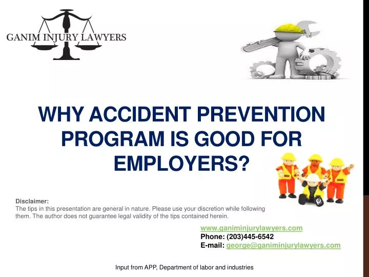 why accident prevention program is good for employers