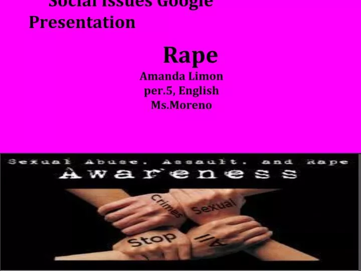 social issues google presentation