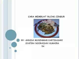 cara membuat rujak cingur