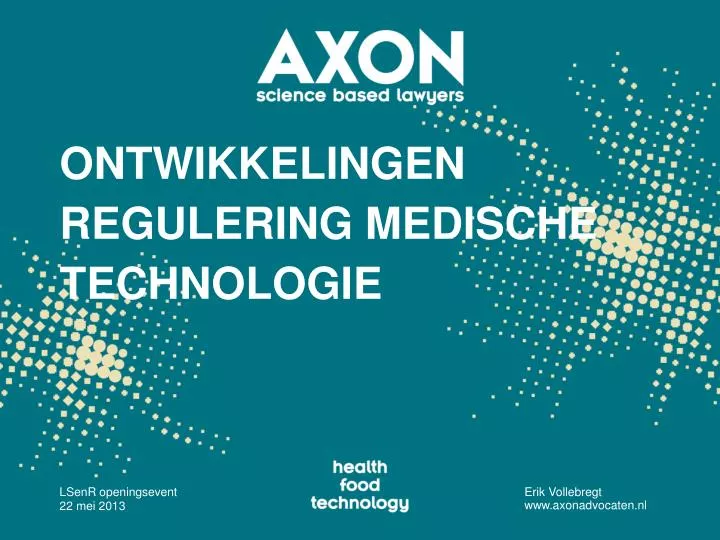 ontwikkelingen regulering medische technologie