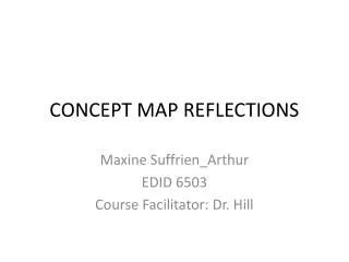 CONCEPT MAP REFLECTIONS