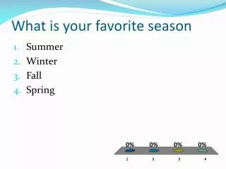 what is your favorite season