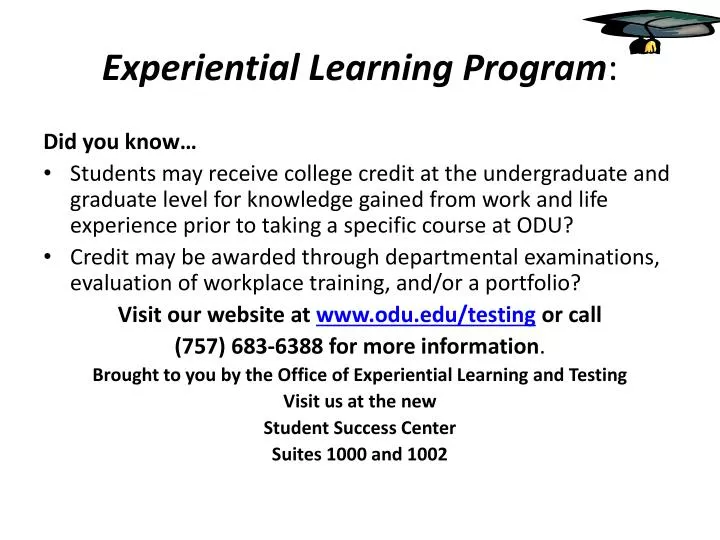 experiential learning program