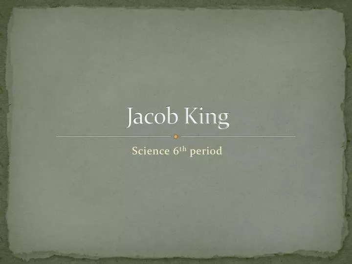 jacob king