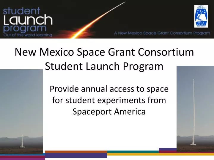 new mexico space grant consortium student launch program