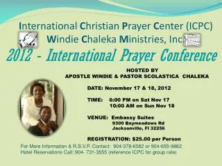 2012 - International Prayer Conference