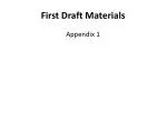 First Draft Materials - slide 1