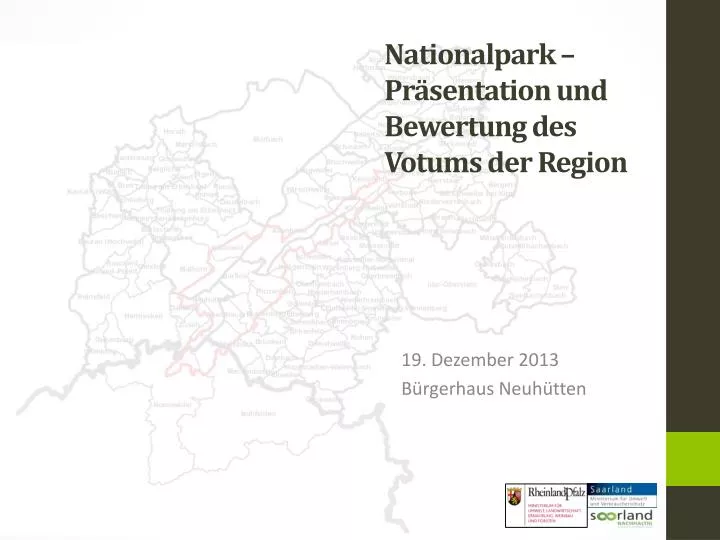 nationalpark pr sentation und bewertung des votums der region