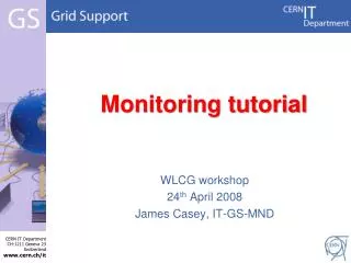 Monitoring tutorial