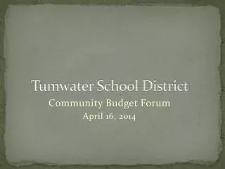 Tumwater School District