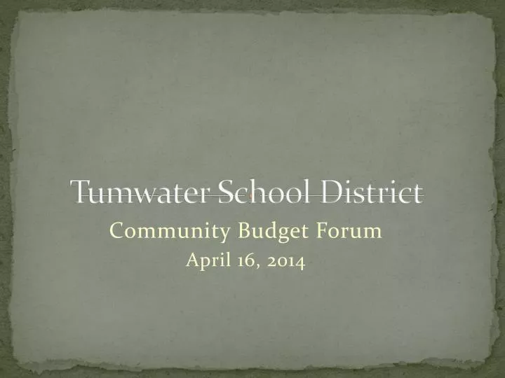 tumwater school district