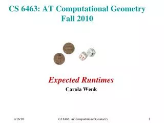 CS 6463: AT Computational Geometry Fall 2010