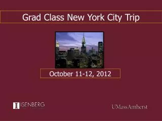 Grad Class New York City Trip