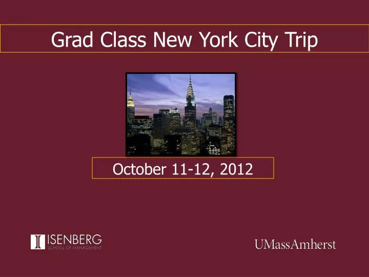 grad class new york city trip