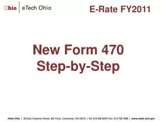 New Form 470 Step-by-Step