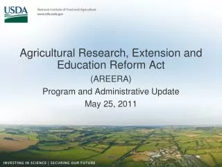 Agricultural Research, Extension and Education Reform Act